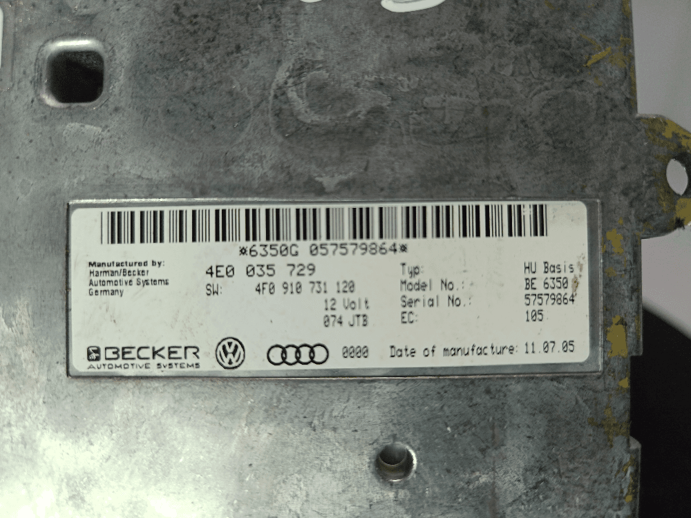 Блок управления монитором к Audi A6 C6/4F (04-08)