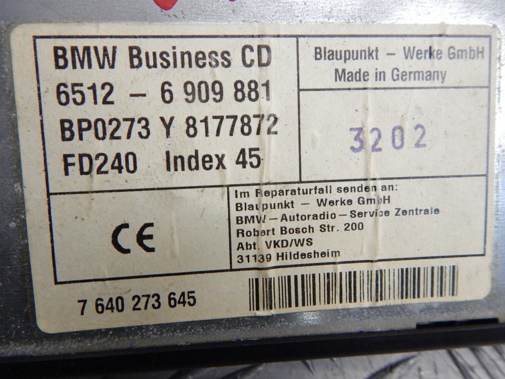 Магнитола к BMW 5 E39 (95-00)