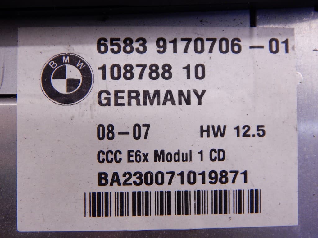 Магнитола к BMW 6 E63/E64 (03-07)