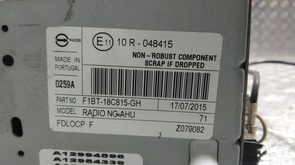 Магнитола к Ford Transit Custom (12-24)